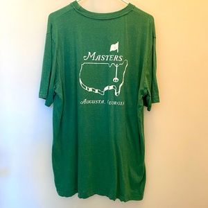Mens MASTERS golf t-shirt Large Augusta National club Georgia logo tournament